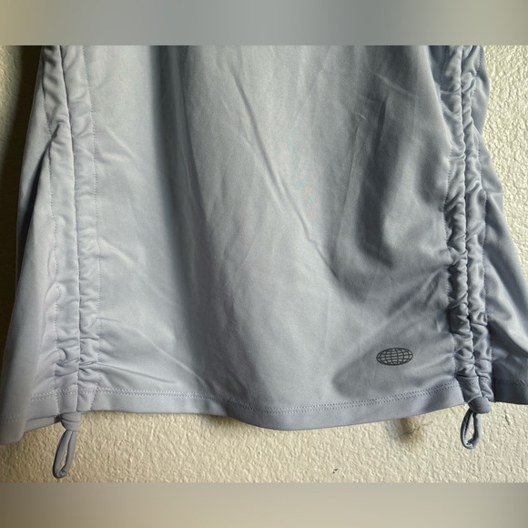 Reel Legends Tank Women Small Xenon Blue With Scrunched Tie Sides - Picture 6 of 6